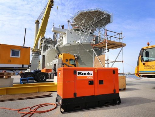 Forklift at an offshore project