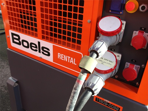 Electricity generator suitable for events and construction sites