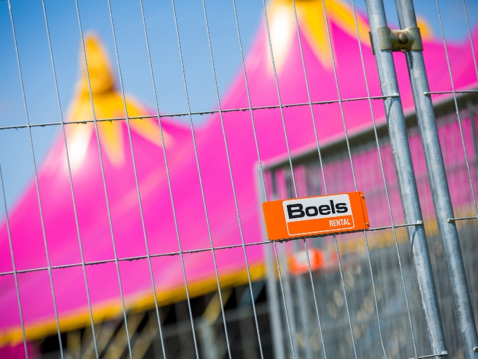 Hekwerk voor evenementen