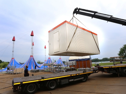 Kantoorunits voor een evenement