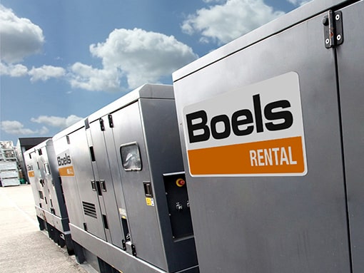 Electricity generators during an event