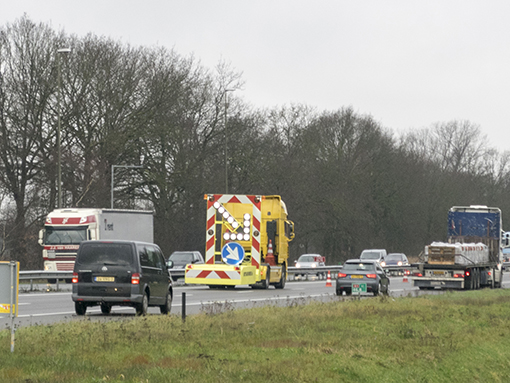 Verkeerstechniek gebruikt op snelweg