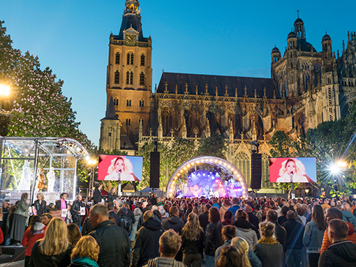 TV kar 20m² LED screen during an event